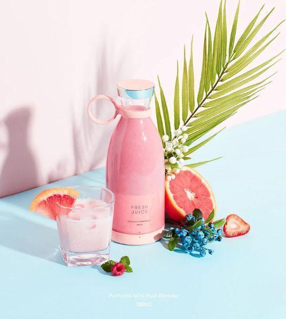 Mini Portable Blender Rechargeable Electric Fruit Juicer Mixers – 420ml