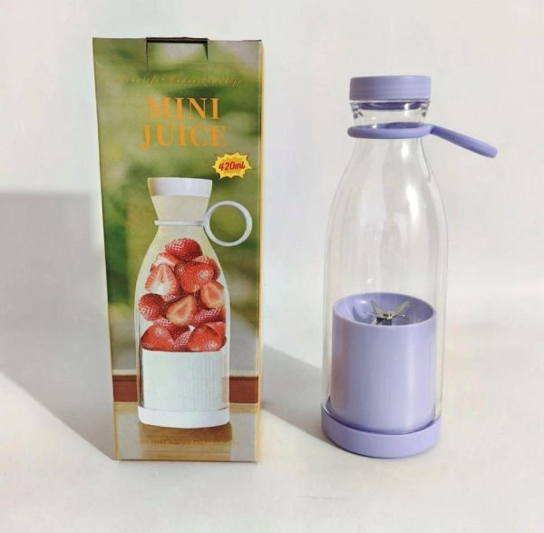 Mini Portable Blender Rechargeable Electric Fruit Juicer Mixers – 420ml